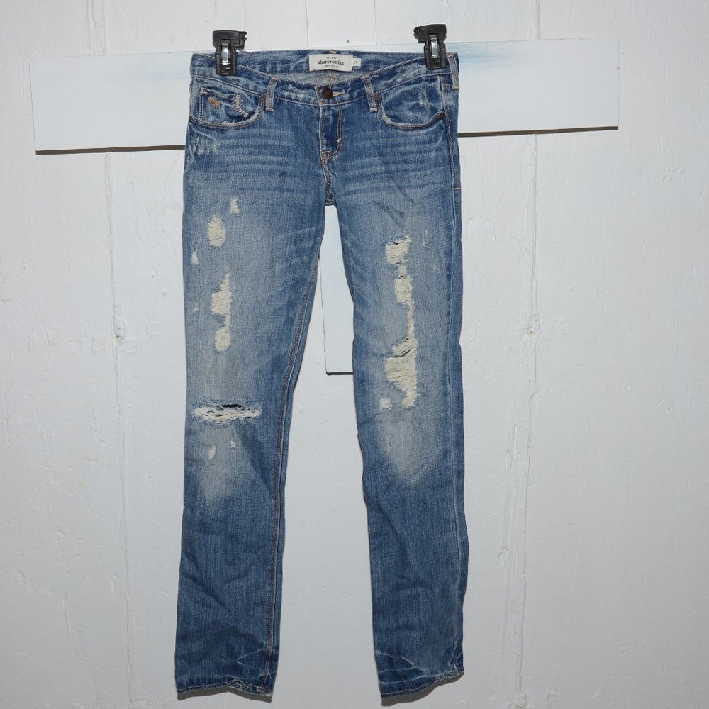 Abercrombie straight girls jeans size 14